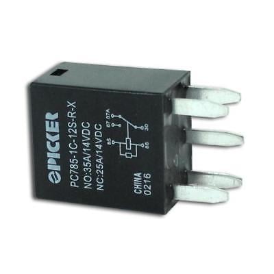 Picker Pc785-1C-12S-R-X 35A Micro Iso Relay 12V Spdt Resistor-2Pack